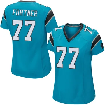 Women's Nike Carolina Panthers Luke Fortner Blue Alternate Jersey - Game