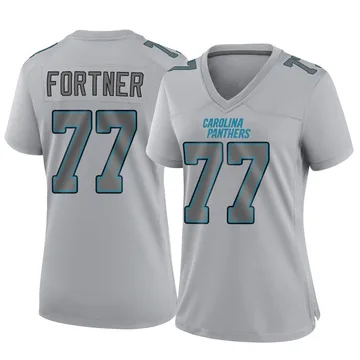 Women's Nike Carolina Panthers Luke Fortner Gray Atmosphere Fashion Jersey - Game