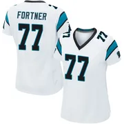 Women's Nike Carolina Panthers Luke Fortner White Jersey - Game