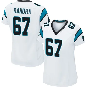 Women's Nike Carolina Panthers Luke Kandra White Jersey - Game