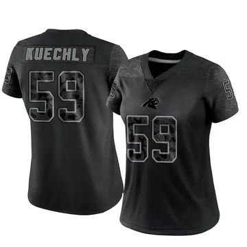 Women's Nike Carolina Panthers Luke Kuechly Black Reflective Jersey - Limited