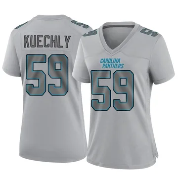 Women's Nike Carolina Panthers Luke Kuechly Gray Atmosphere Fashion Jersey - Game