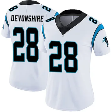 Women's Nike Carolina Panthers M.J. Devonshire White Vapor Untouchable Jersey - Limited