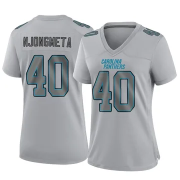 Women's Nike Carolina Panthers Maema Njongmeta Gray Atmosphere Fashion Jersey - Game