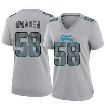 Women's Nike Carolina Panthers Mapalo Mwansa Gray Atmosphere Fashion Jersey - Game