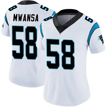 Women's Nike Carolina Panthers Mapalo Mwansa White Vapor Untouchable Jersey - Limited
