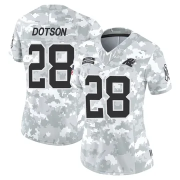 Women's Nike Carolina Panthers Mello Dotson Arctic Camo 2024 Salute to Service Jersey - Limited