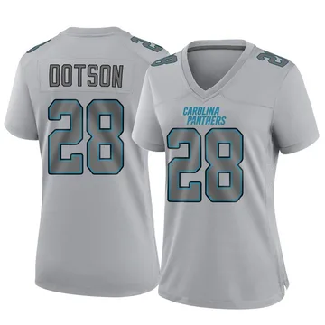 Women's Nike Carolina Panthers Mello Dotson Gray Atmosphere Fashion Jersey - Game