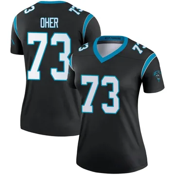 Women's Nike Carolina Panthers Michael Oher Black Jersey - Legend