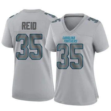 Women's Nike Carolina Panthers Michael Reid Gray Atmosphere Fashion Jersey - Game