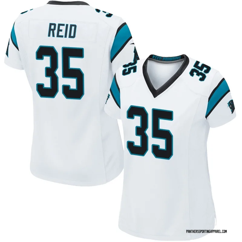 Women's Nike Carolina Panthers Michael Reid White Jersey - Game