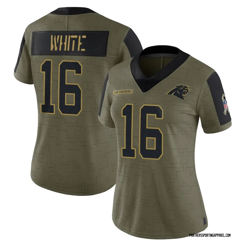 Women's Nike Carolina Panthers Mike White Olive 2021 Salute To Service Jersey - Limited