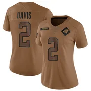 Women's Nike Carolina Panthers Miles Davis Brown 2023 Salute To Service Jersey - Limited