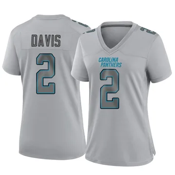 Women's Nike Carolina Panthers Miles Davis Gray Atmosphere Fashion Jersey - Game