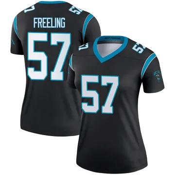 Women's Nike Carolina Panthers Monroe Freeling Black Jersey - Legend