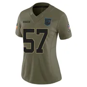 Women's Nike Carolina Panthers Monroe Freeling Olive 2025 Salute to Service Jersey - Limited