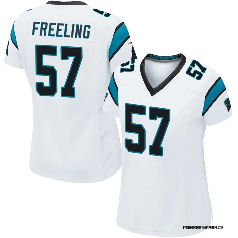 Women's Nike Carolina Panthers Monroe Freeling White Jersey - Game