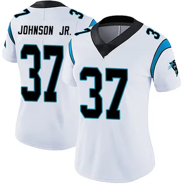 Women's Nike Carolina Panthers Montrell Johnson Jr. White Vapor Untouchable Jersey - Limited