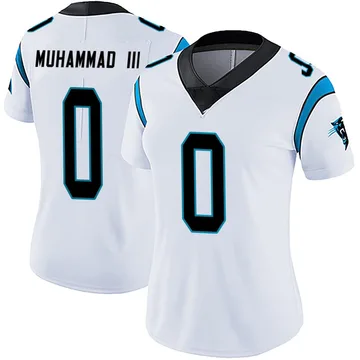 Women's Nike Carolina Panthers Moose Muhammad III White Vapor Untouchable Jersey - Limited