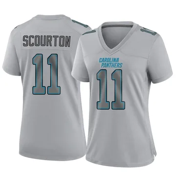 Women's Nike Carolina Panthers Nic Scourton Gray Atmosphere Fashion Jersey - Game