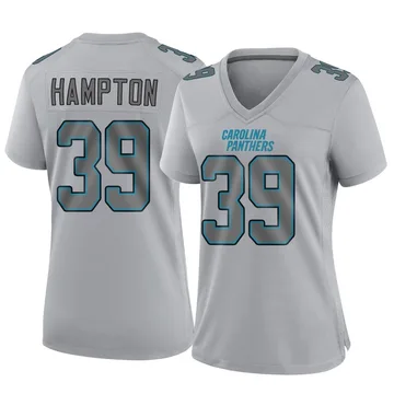 Women's Nike Carolina Panthers Nick Hampton Gray Atmosphere Fashion Jersey - Game