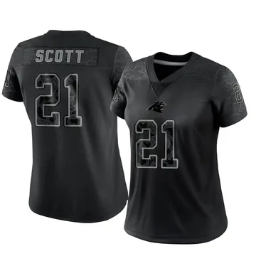 Women's Nike Carolina Panthers Nick Scott Black Reflective Jersey - Limited
