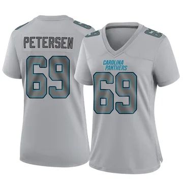 Women's Nike Carolina Panthers Parker Petersen Gray Atmosphere Fashion Jersey - Game
