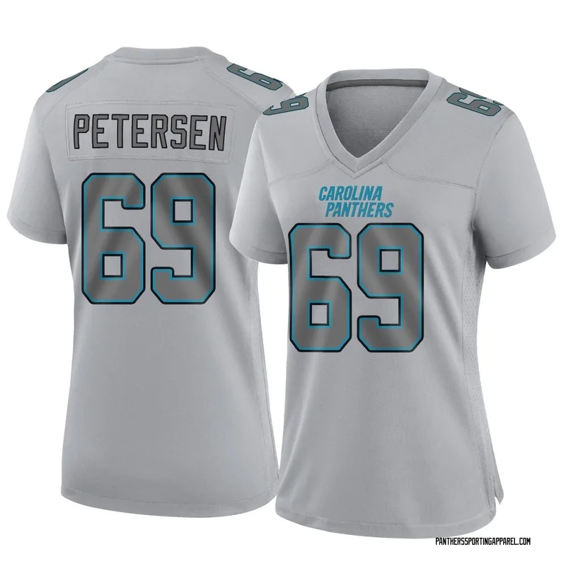 Women's Nike Carolina Panthers Parker Petersen Gray Atmosphere Fashion Jersey - Game