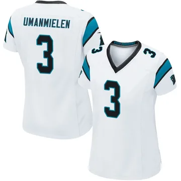 Women's Nike Carolina Panthers Princely Umanmielen White Jersey - Game