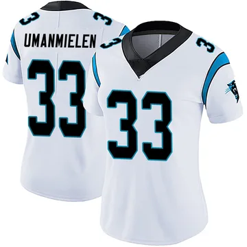 Women's Nike Carolina Panthers Princely Umanmielen White Vapor Untouchable Jersey - Limited