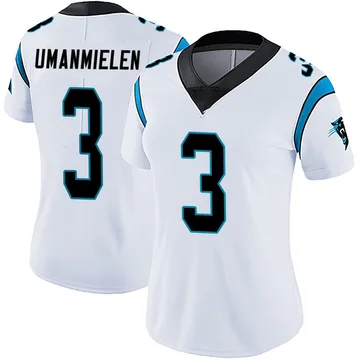 Women's Nike Carolina Panthers Princely Umanmielen White Vapor Untouchable Jersey - Limited