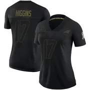 Women's Nike Carolina Panthers Rashard Higgins Black 2020 Salute To Service Jersey - Limited