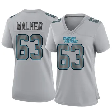 Women's Nike Carolina Panthers Rasheed Walker Gray Atmosphere Fashion Jersey - Game