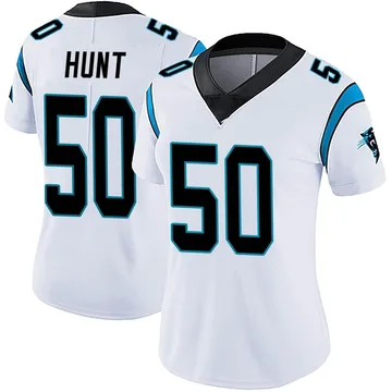 Women's Nike Carolina Panthers Robert Hunt White Vapor Untouchable Jersey - Limited
