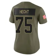 Women's Nike Carolina Panthers Sam Hecht Olive 2025 Salute to Service Jersey - Limited