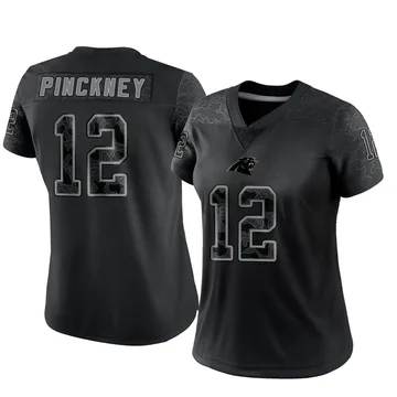 Women's Nike Carolina Panthers Sam Pinckney Black Reflective Jersey - Limited