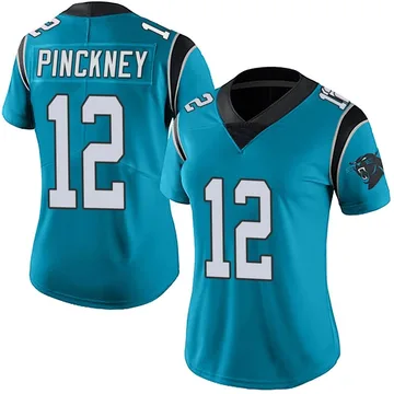 Women's Nike Carolina Panthers Sam Pinckney Blue Alternate Vapor Untouchable Jersey - Limited