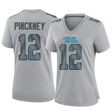 Women's Nike Carolina Panthers Sam Pinckney Gray Atmosphere Fashion Jersey - Game
