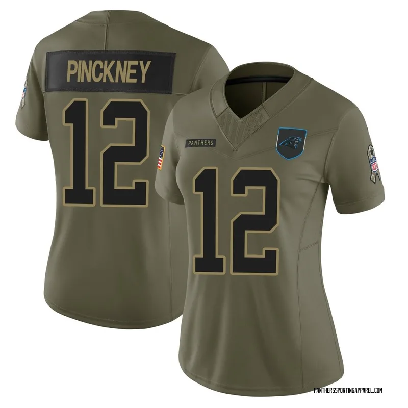Women's Nike Carolina Panthers Sam Pinckney Olive 2025 Salute to Service Jersey - Limited