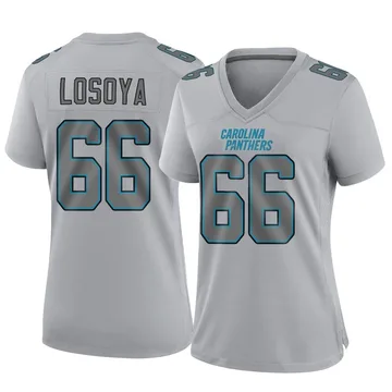 Women's Nike Carolina Panthers Steven Losoya Gray Atmosphere Fashion Jersey - Game
