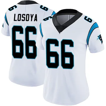 Women's Nike Carolina Panthers Steven Losoya White Vapor Untouchable Jersey - Limited