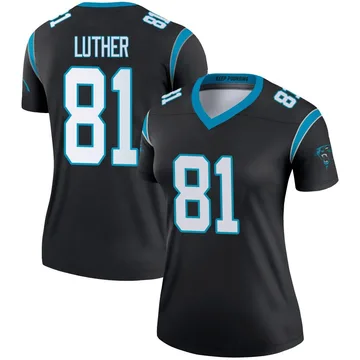 Women's Nike Carolina Panthers T.J. Luther Black Jersey - Legend