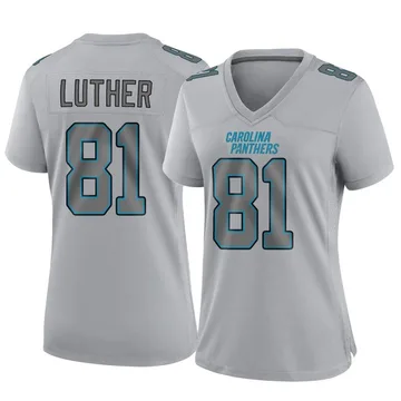 Women's Nike Carolina Panthers T.J. Luther Gray Atmosphere Fashion Jersey - Game