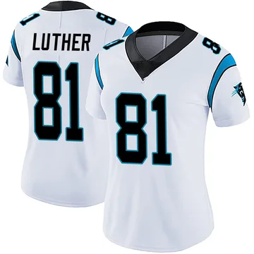 Women's Nike Carolina Panthers T.J. Luther White Vapor Untouchable Jersey - Limited