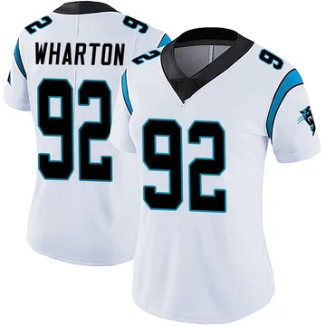 Women's Nike Carolina Panthers Tershawn Wharton White Vapor Untouchable Jersey - Limited