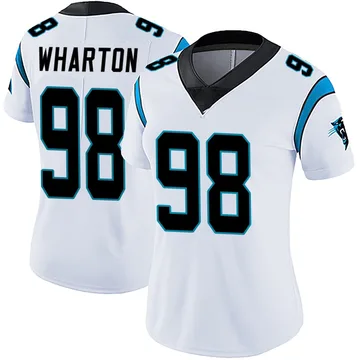 Women's Nike Carolina Panthers Tershawn Wharton White Vapor Untouchable Jersey - Limited