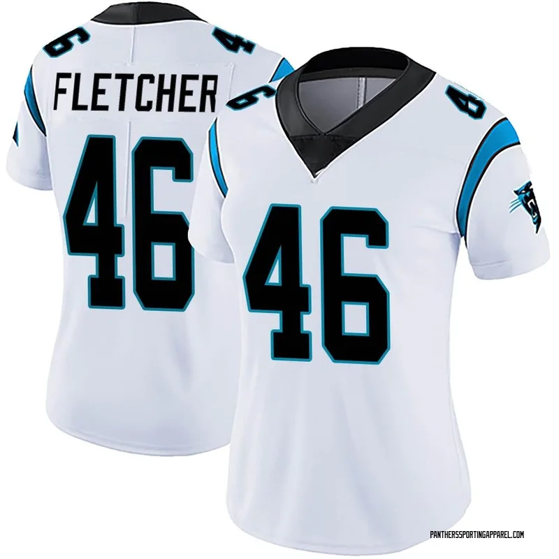 Women's Nike Carolina Panthers Thomas Fletcher White Vapor Untouchable Jersey - Limited