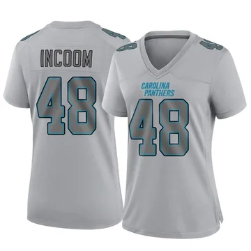 Women's Nike Carolina Panthers Thomas Incoom Gray Atmosphere Fashion Jersey - Game