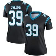 Women's Nike Carolina Panthers Tre Swilling Black Jersey - Legend