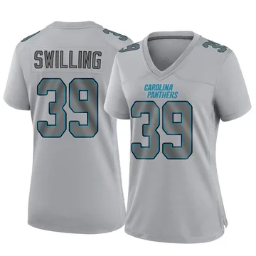 Women's Nike Carolina Panthers Tre Swilling Gray Atmosphere Fashion Jersey - Game